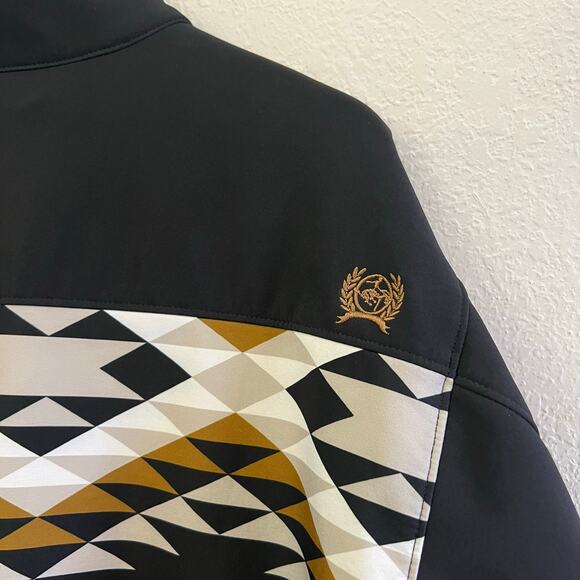 Cinch Mens Aztec Color Block Bonded Jacket Sz Large Rodeo Cowboy - Picture 7 of 14